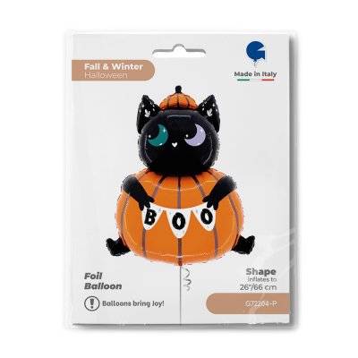 Cat in a pumpkin (66cm,26") foil balloon - g72204-p-b.jpg