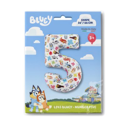 Number 5 Bluey (66cm,26") foil balloon - l245-p-b.jpg