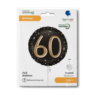 Circle - Black No. 60 (46cm,18") foil balloon - g78226-p-b.jpg