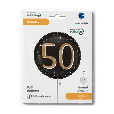 Circle - Black No. 50 (46cm,18") foil balloon - g78225-p-b.jpg