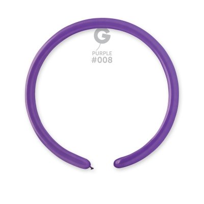 Balloons modeling small (140cm: 3cm) #008 purple (100pcs/pack)