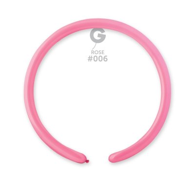Modeling balloons small (140cm:3cm) #006 pink (100pcs/pack)
