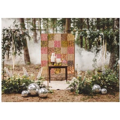 Sequin backdrop panel, square shape, rose gold 30x30 cm - pan1.jpg