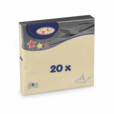 Napkin beige 3-ply 33 x 33 cm (20 pcs) (PAP FSC Mix) - U3-70709._.A.o2.jpg