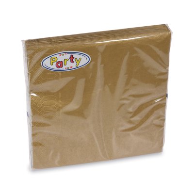 Napkin gold 3-layer 33 x 33 cm (20 pcs) (PAP FSC Mix) - ubrousek-pap-fsc-mix-3vrstvy-zlaty-33-x-33-cm-20-ks2.jpg