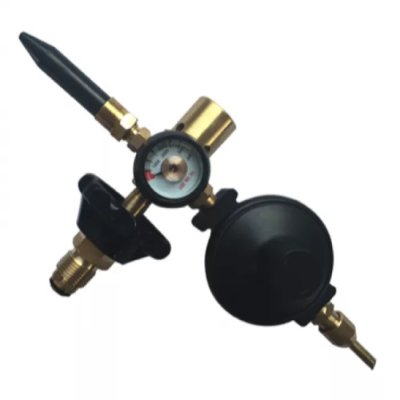 A valve with a deer and alarm clock