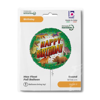 Circle HB Dino 18"/46cm foil balloon - 26471p-p-b.jpg