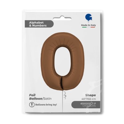 Numbers Chocolate 0 Satin (102cm, 40 \ - 400000sct-p-b.jpg