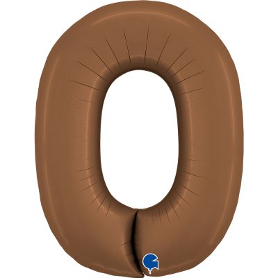 Numbers Chocolate 0 Satin (102cm, 40 \