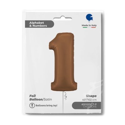 Numeral Chocolate 1 Satin (102cm, 40 \ - 400100sct-p-b.jpg