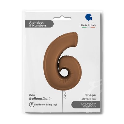 Numeral chocolate 6 satin (102cm, 40 \ - 400600sct-p-b.jpg