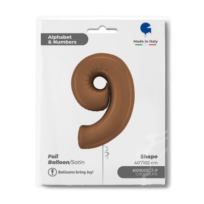 Numbers Chocolate 9 Satin (102cm, 40 \ - 400900sct-p-b.jpg