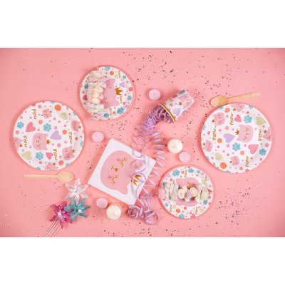 FSC plates paper - cat 18cm, 8pcs - cat-princess-01-b2.jpg