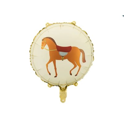 Circle - horse 45cm - foil balloon