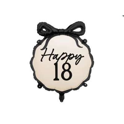 Circle with bow - HB 18, 45cm - foil balloon