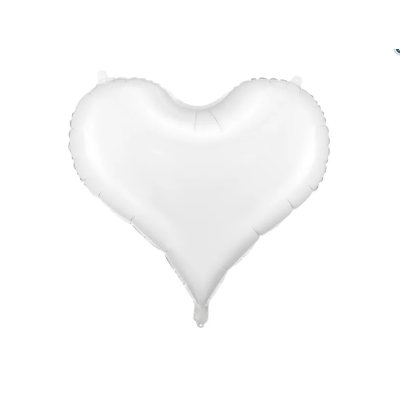 Heart white 75x64,5cm - foil balloon