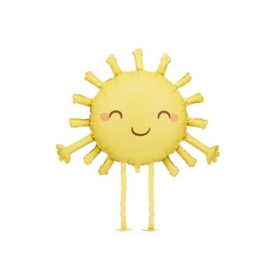 Walking sun 91 x 77cm - a foil balloon