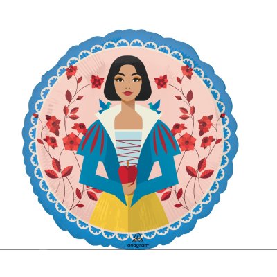 Circle - Snow White 45cm - Foil Balloon