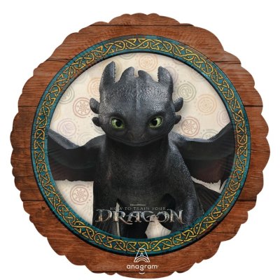 Circle - How to Train Your Dragon 43cm - foil balloon