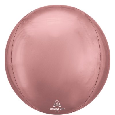 3D RoseGold balls 53cm - foil balloon