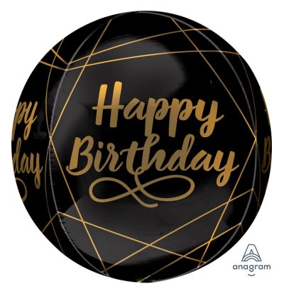 Balls - black HB 38x40cm - foil balloon