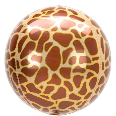 Balls - a giraffe print 38x40cm - a foil balloon