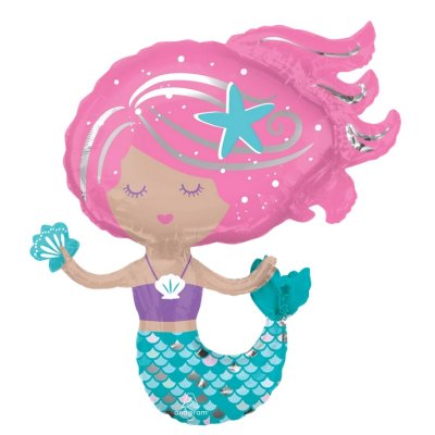 Mermaid 73x76cm - a foil balloon