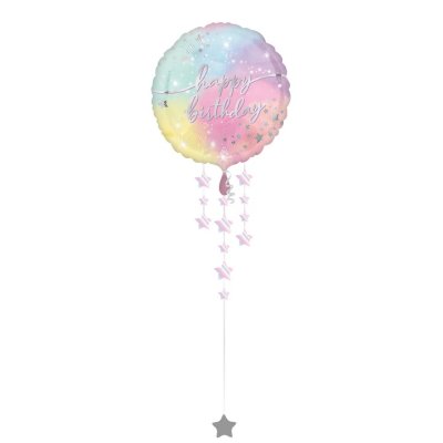 Circle - Rainbow HB with 88cm ornaments - a foil balloon