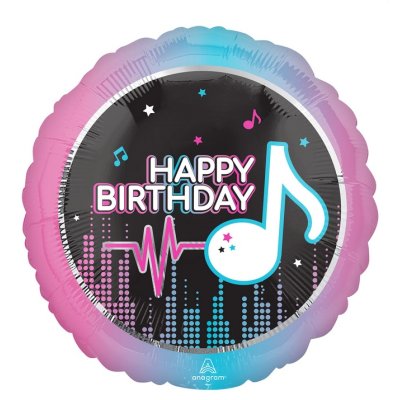Circle - Music HB 43cm - Foil Balloon