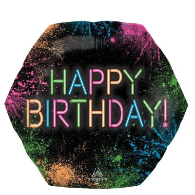 Hexagon - shining HB 55x58cm - foil balloon