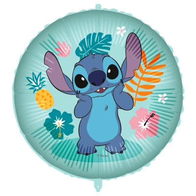 Circle - stitch hawaii 46cm foil balloon + weights