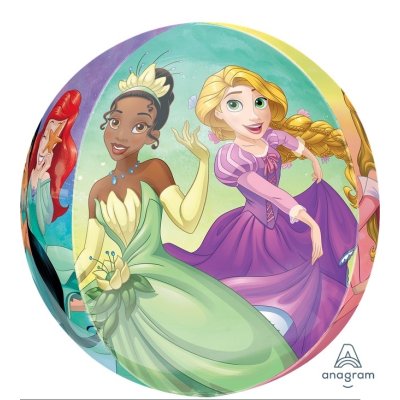 Balls - princesses, 38x40cm - foil balloon - 1princezny b.jpg