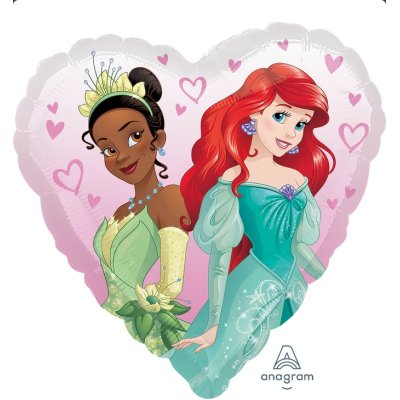 Heart - princess 43cm - foil balloon - princezny 2.jpg