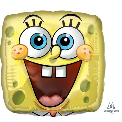 Square - Spongebob Square Face 43 cm - Foil Balloon