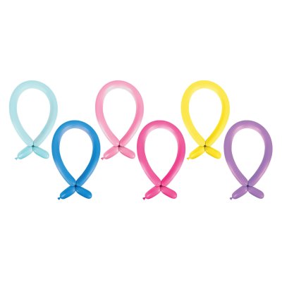 Balloon modeling 260m - vibrant mix (100pcs/pack)