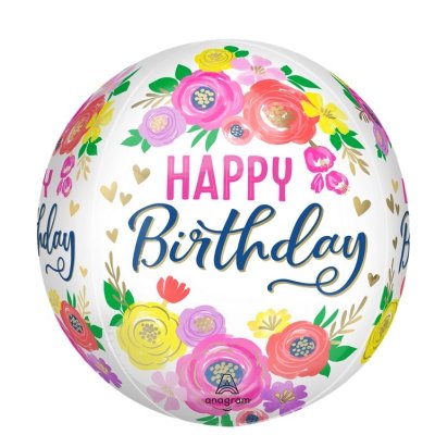 Balls - flowers HB 38x40cm - foil balloon