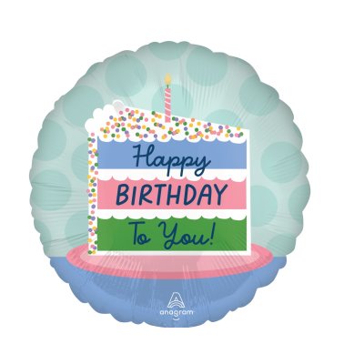 Circle - HB cake 43cm - foil balloon