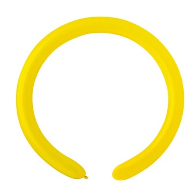 Balloons modeling small (140cm: 3cm) #002 yellow (100pcs/pack)