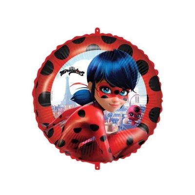 Circle - Magic Ladybug 46cm foil balloon and weight