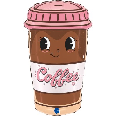 Coffee mug to go 24 "/61cm foil balloon inflatable