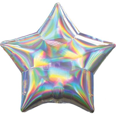 Star - holographic 48cm - foil balloon