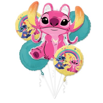 Bouquet - lilo and stitch - foil balloons 5pcs