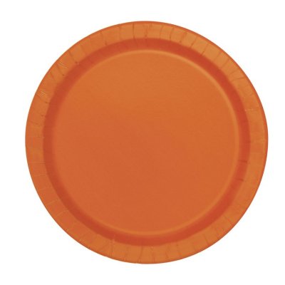 Paper plates EKO rain orange 23cm, 16 pcs