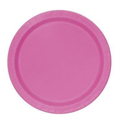 Paper Eco plates - pink 23cm, 16pcs