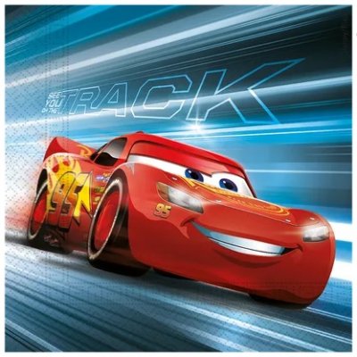 Napkins of paper eco - cars 33x33 cm / 20 pcs