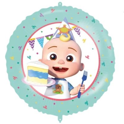 Circle - Cocomelon's birthday 46cm foil balloon