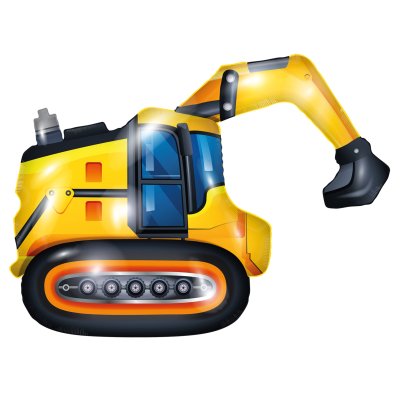 Excavator 97x63cm foil balloon