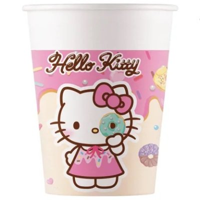 Paper cups - Hello Kitty and Kuromi 200ml/8pcs