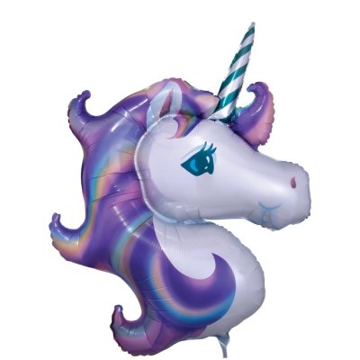 Unicorn pastel 83x73cm - foil balloon