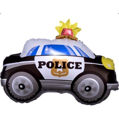 Police car 60x45cm - foil balloon